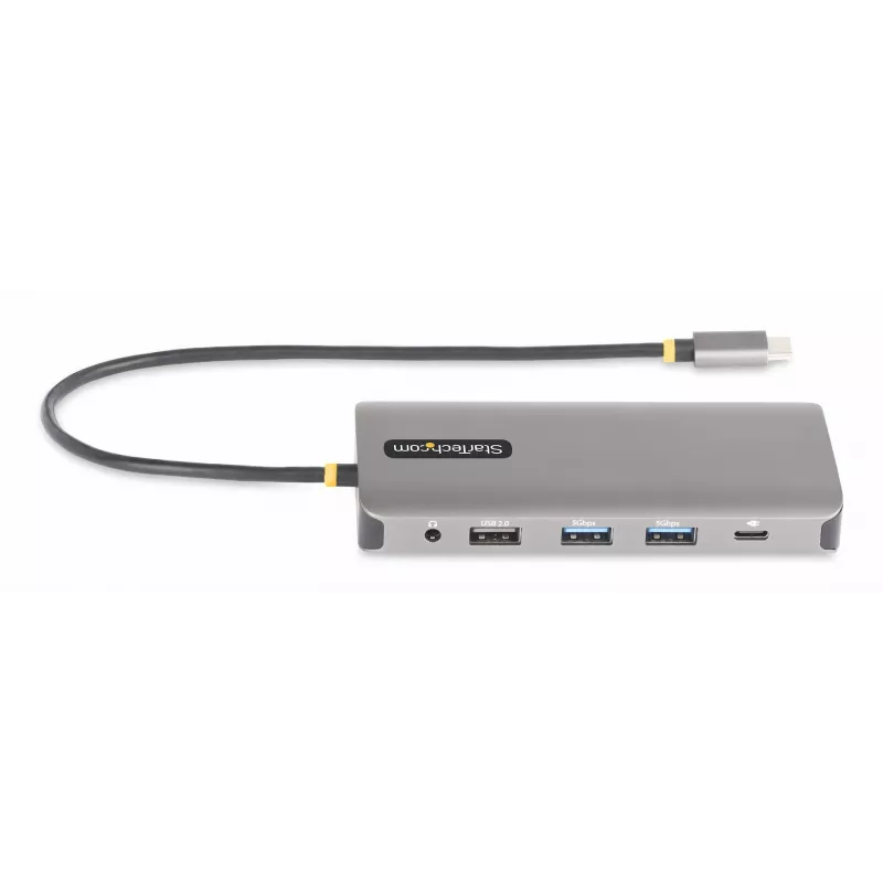 StarTech.com USB-C trojmonitorový multiport adaptér, duálny 4K 60 Hz + 4K 30 Hz HDMI & DisplayPort, 4-portový USB hub, 100 W PD Pass-Through, GbE, SD/MicroSD čítačka kariet