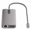 StarTech.com USB-C trojmonitorový multiport adaptér, duálny 4K 60 Hz + 4K 30 Hz HDMI & DisplayPort, 4-portový USB hub, 100 W PD Pass-Through, GbE, SD/MicroSD čítačka kariet