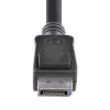StarTech.com 10ft (3m) DisplayPort 1.2 kábel – 4K x 2K Ultra HD VESA certifikovaný DisplayPort kábel – DP na DP kábel pre monitor – DP video/display kábel – zaisťovacie DP konektory samec