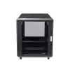 StarTech.com 4-stĺpikový 12U serverový rack, uzamykateľná 19-palcová dátová skriňa pre počítačové/AV/IT zariadenia, kancelársky/domáci sieťový rack s kolieskami a nastaviteľnými montážnymi lištami