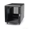 StarTech.com 4-stĺpikový 12U serverový rack, uzamykateľná 19-palcová dátová skriňa pre počítačové/AV/IT zariadenia, kancelársky/domáci sieťový rack s kolieskami a nastaviteľnými montážnymi lištami