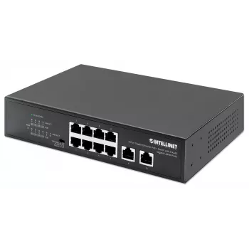 Intellinet 8-port Gigabit Ethernet PoE+ switch 120W 2 uplink porty