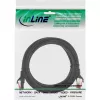 InLine patch kábel S/FTP PiMF Cat.6 250 MHz PVC meď čierny 1 m