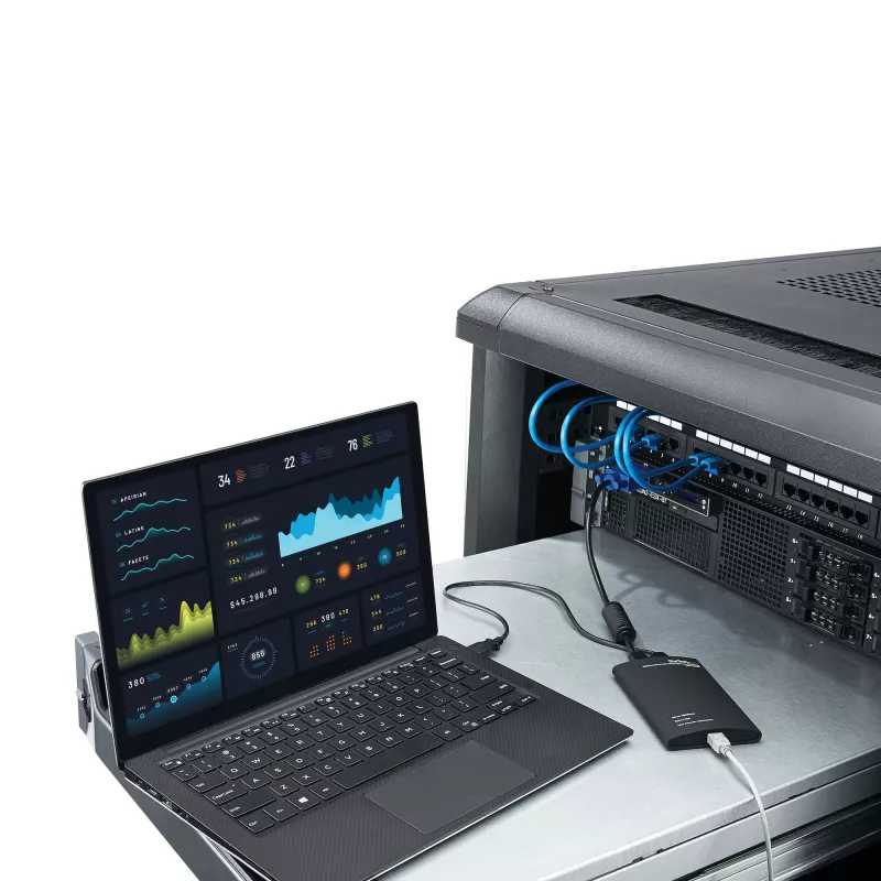 StarTech.com KVM konzola na USB 2.0 prenosný adaptér pre notebook Crash Cart