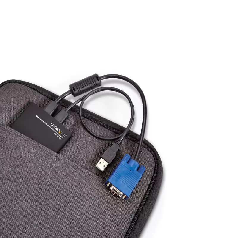StarTech.com KVM konzola na USB 2.0 prenosný adaptér pre notebook Crash Cart