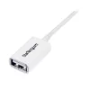 StarTech.com USBEXTPAA1MW predlžovací kábel USB 2.0, USB-A na USB-A, samec/samica, 1 m, biely
