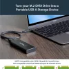 StarTech.com M.2 SSD puzdro pre M.2 SATA SSD - USB 3.1 (10 Gbit/s) s USB-C káblom