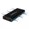StarTech.com M.2 SSD puzdro pre M.2 SATA SSD - USB 3.1 (10 Gbit/s) s USB-C káblom