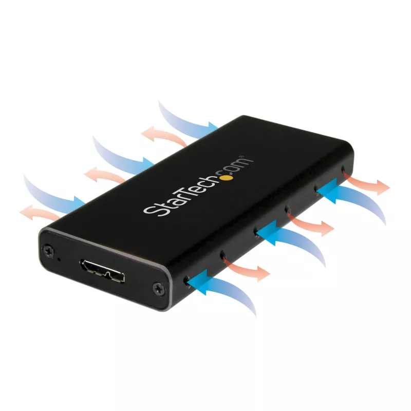 StarTech.com M.2 SSD puzdro pre M.2 SATA SSD - USB 3.1 (10 Gbit/s) s USB-C káblom