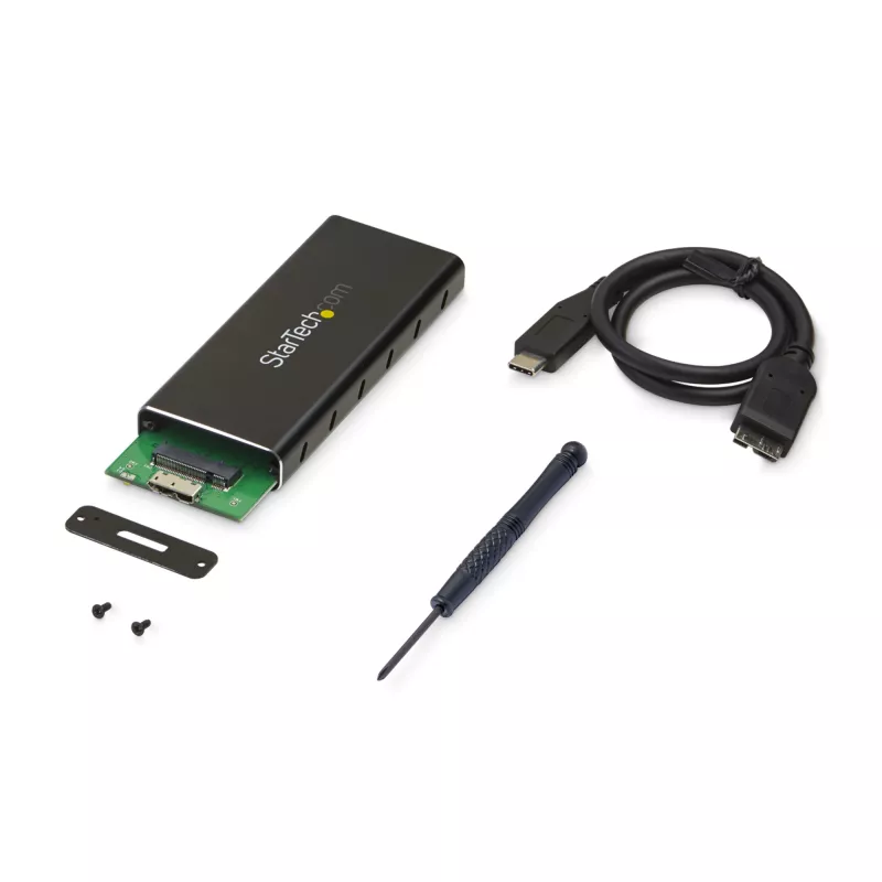 StarTech.com M.2 SSD puzdro pre M.2 SATA SSD - USB 3.1 (10 Gbit/s) s USB-C káblom