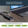 StarTech.com M.2 SSD puzdro pre M.2 SATA SSD - USB 3.1 (10 Gbit/s) s USB-C káblom