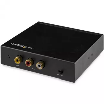 StarTech.com HDMI na Cinch konvertorová krabica s audio, aktívny video konvertor, čierna, REACH, FCC, 1920 x 1080 pixelov, 640 x 480, 800 x 600, 1920 x 1080, 480p, 576p, 720p, 1080p