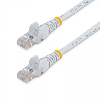 StarTech.com Cat5e Ethernet patch kábel so snagless RJ45 konektormi – 10 m, biely