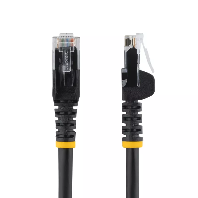 StarTech.com Cat5e Ethernet patch kábel s bezzápadkovými RJ45 konektormi – 10 m, čierny