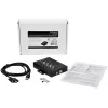 StarTech.com 4-portový sériový hub USB na RS232/RS485/RS422 adaptér - priemyselný USB 2.0 na DB9 sériový konvertor hub - IP30 certifikovaný - na lištu montovateľný sériový kovový hub - 15kV ESD ochrana