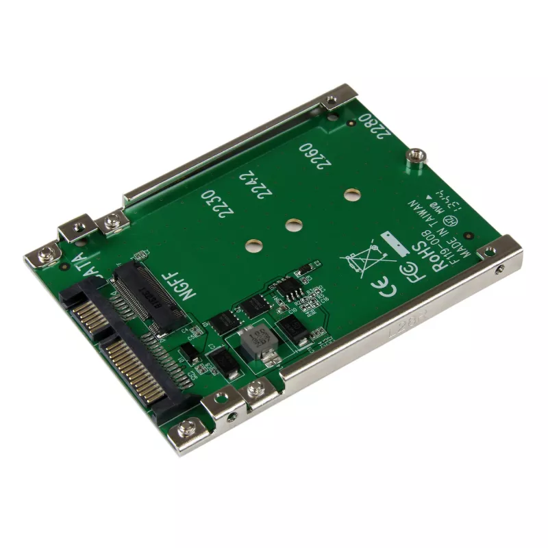 StarTech.com M.2 SATA SSD na 2,5 palcový SATA adaptér - M.2 NGFF na SATA konvertor - 7mm - Open-Frame držiak - M2 adaptér na pevný disk