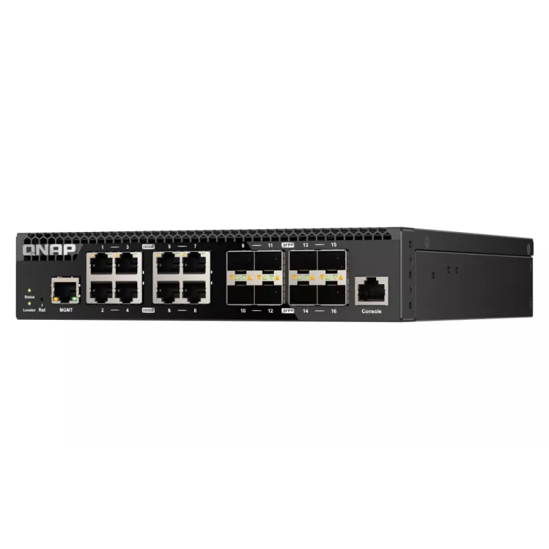 QNAP QSW-M3216R-8S8T sieťový switch Managed L2/L3 10G Ethernet (100/1000/10000) 1U čierny