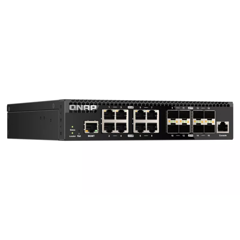 QNAP QSW-M3216R-8S8T sieťový switch Managed L2/L3 10G Ethernet (100/1000/10000) 1U čierny