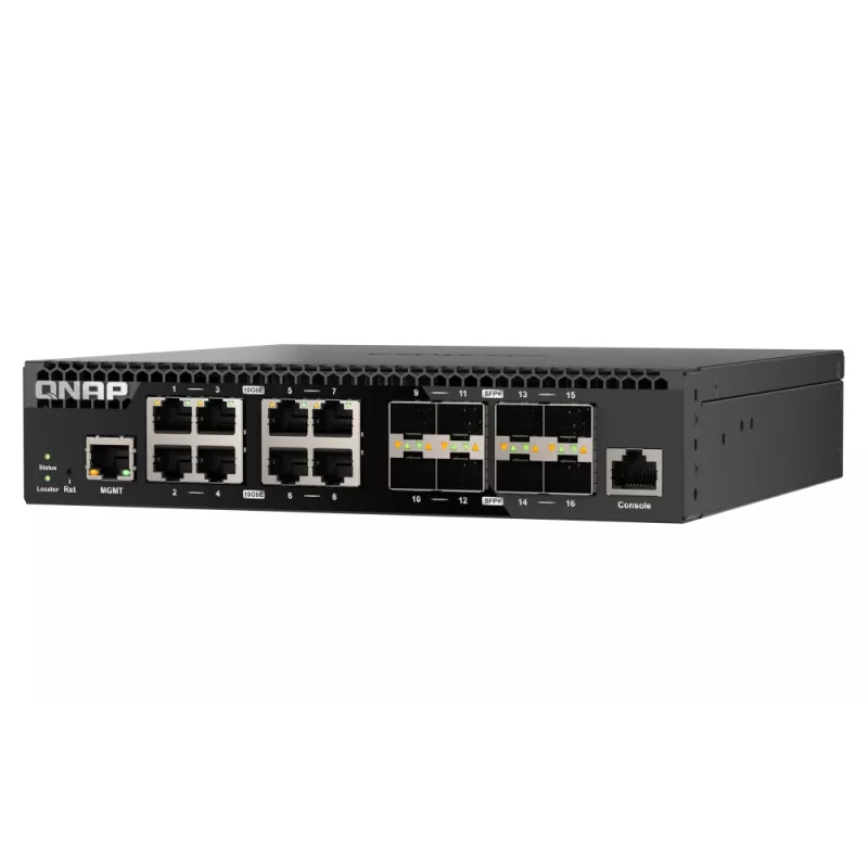QNAP QSW-M3216R-8S8T sieťový switch Managed L2/L3 10G Ethernet (100/1000/10000) 1U čierny