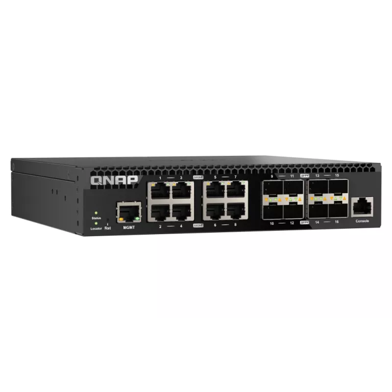 QNAP QSW-M3216R-8S8T sieťový switch Managed L2/L3 10G Ethernet (100/1000/10000) 1U čierny