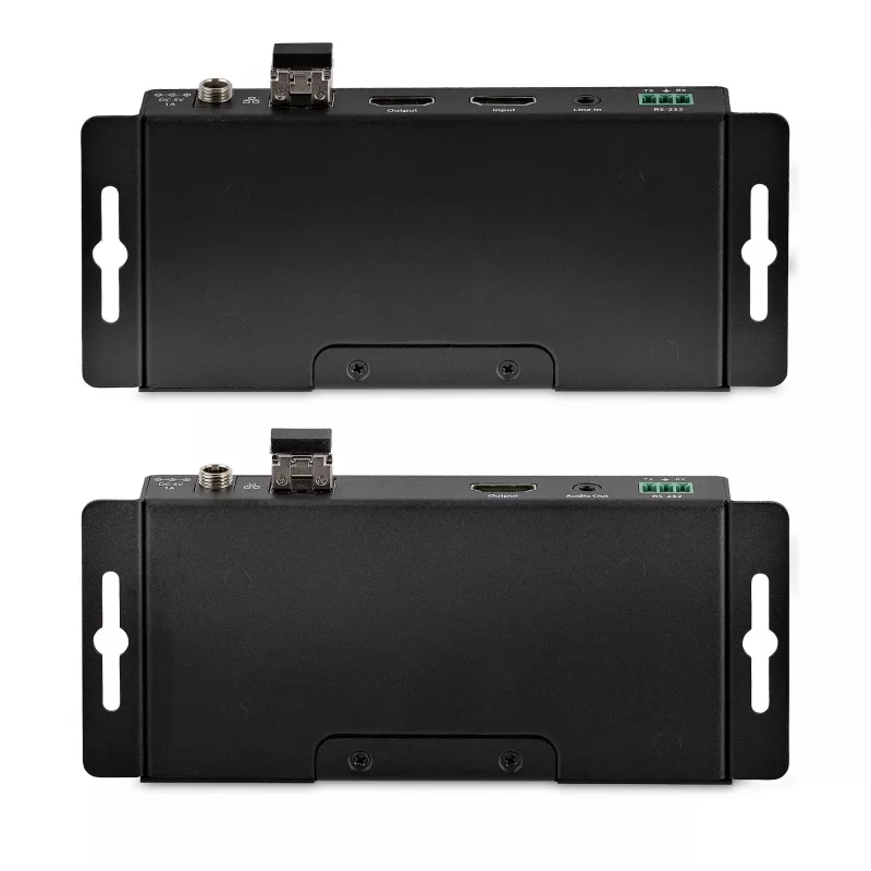StarTech.com ST121HD20FXA2 4K 60Hz HDMI extender cez optické vlákno, súprava, do 1 km (jednovidové) / 300 m (viacvidové), LC, HDR, HDCP, zvuk/RS232/IR, vysielač a prijímač