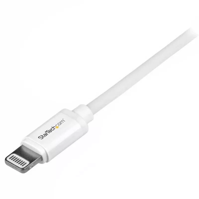 StarTech.com 1 m USB na Lightning kábel – nabíjací kábel pre iPhone/iPad/iPod – Lightning na USB kábel s funkciou rýchleho nabíjania – Apple MFi certifikovaný – biely