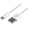 StarTech.com 1 m USB na Lightning kábel – nabíjací kábel pre iPhone/iPad/iPod – Lightning na USB kábel s funkciou rýchleho nabíjania – Apple MFi certifikovaný – biely