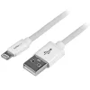 StarTech.com 2 m (6 ft.) USB na Lightning kábel - dlhý iPhone / iPad / iPod nabíjací kábel - Lightning na USB kábel - Apple MFi certifikovaný - biely