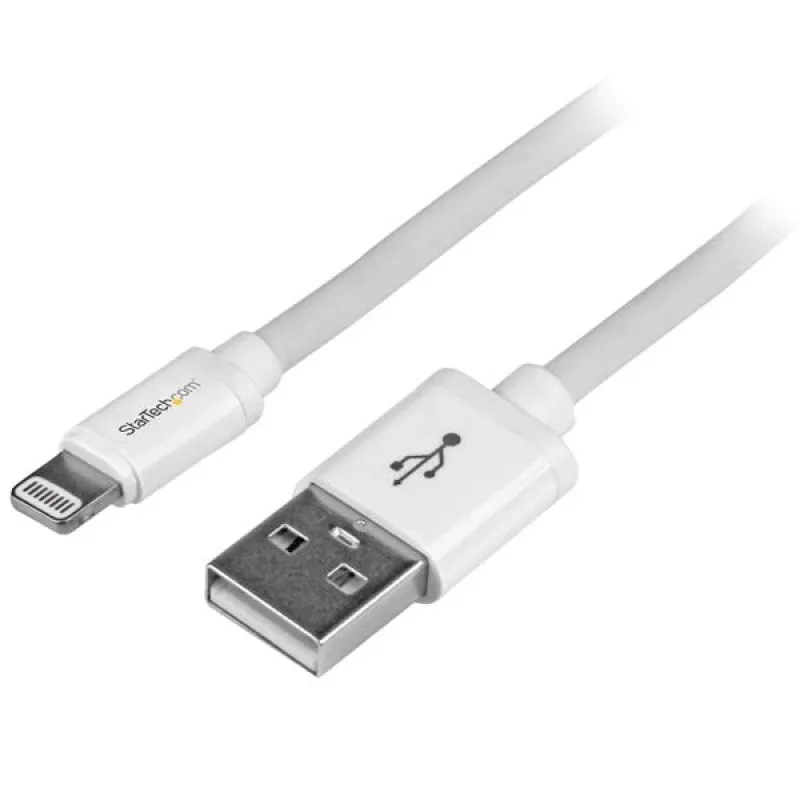 StarTech.com 2 m (6 ft.) USB na Lightning kábel - dlhý iPhone / iPad / iPod nabíjací kábel - Lightning na USB kábel - Apple MFi certifikovaný - biely