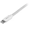 StarTech.com 2 m (6 ft.) USB na Lightning kábel - dlhý iPhone / iPad / iPod nabíjací kábel - Lightning na USB kábel - Apple MFi certifikovaný - biely