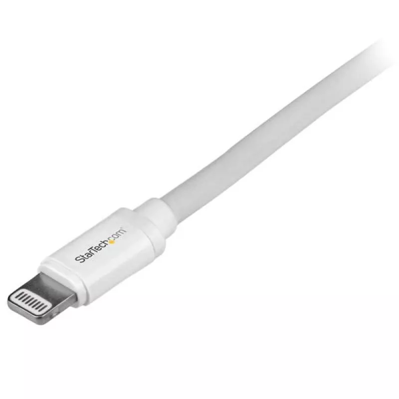 StarTech.com 2 m (6 ft.) USB na Lightning kábel - dlhý iPhone / iPad / iPod nabíjací kábel - Lightning na USB kábel - Apple MFi certifikovaný - biely
