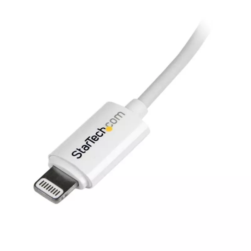 StarTech.com 2 m (6 ft.) USB na Lightning kábel - dlhý iPhone / iPad / iPod nabíjací kábel - Lightning na USB kábel - Apple MFi certifikovaný - biely