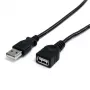 StarTech.com 6 ft čierny USB 2.0 predlžovací kábel A to A - M/F