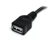 StarTech.com 6 ft čierny USB 2.0 predlžovací kábel A to A - M/F