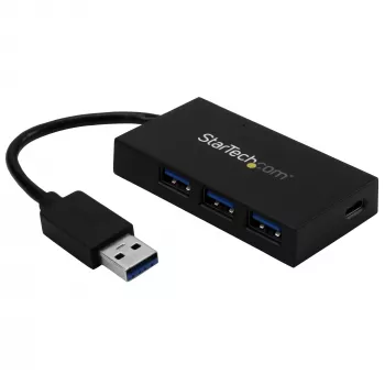 StarTech.com 4-portový USB 3.0 hub - USB Type-A hub s 1x USB-C a 3x USB-A portami (SuperSpeed 5 Gbit/s) - USB napájanie zbernice - USB 3.1 Gen 1 adaptér hub - prenosný USB hub pre notebook