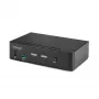 StarTech.com 2-portový DisplayPort KVM prepínač, 8K 60Hz / 4K 144Hz, jednodisplej, DP 1.4, 2x USB 3.0 porty, 4x USB 2.0 HID porty, prepínanie tlačidlami a klávesovou skratkou, TAA-kompatibilný - nezávislý od operačného systému, kovové puzdro