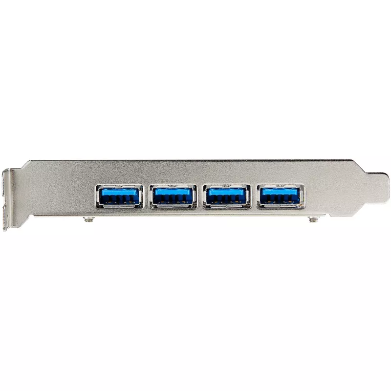 StarTech.com 4-portová USB PCIe karta – 10 Gbit/s USB 3.1/3.2 Gen 2 Type-A PCI Express rozširujúca karta s 2 radičmi – 4x USB-A – USB PCIe prídavná adaptérová karta – Windows/Mac/Linux