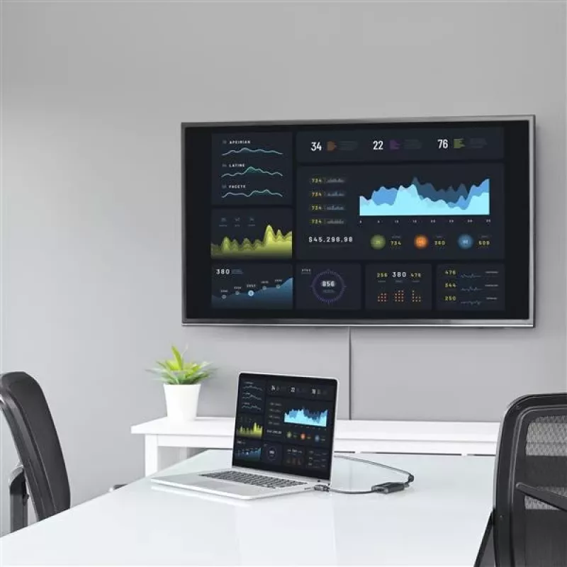StarTech.com HDMI na VGA video adaptér konvertor so zvukom pre stolový PC / notebook / ultrabook – 1920x1080