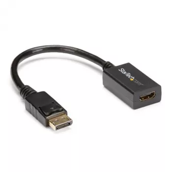 StarTech.com DisplayPort na HDMI adaptér - DP 1.2 na HDMI video konvertor 1080p - DP na HDMI monitor/TV/display káblový adaptér dongle - pasívny DP na HDMI adaptér - uzamykateľný DP konektor
