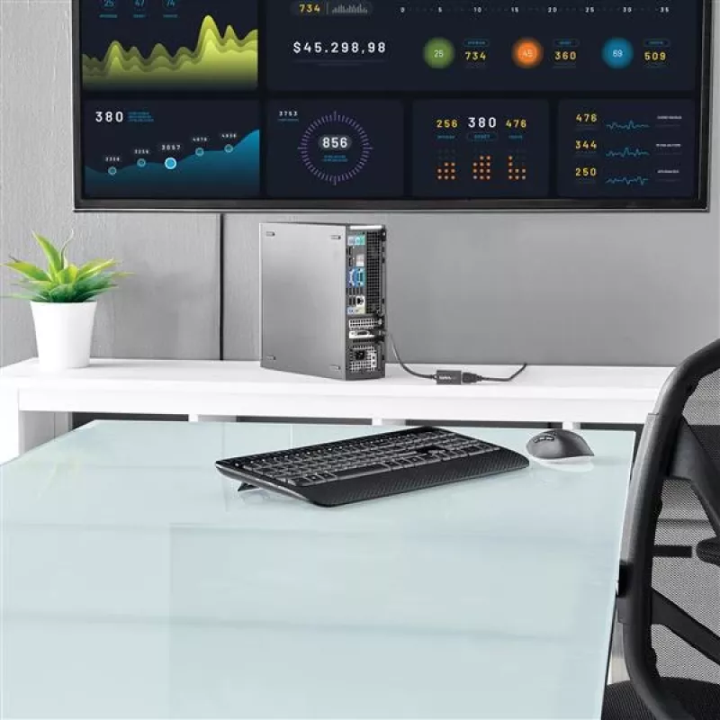 StarTech.com DP2HDMI2 video adaptér / prevodník z DisplayPort na HDMI, samec/samica, do 1920x1200, 25 cm