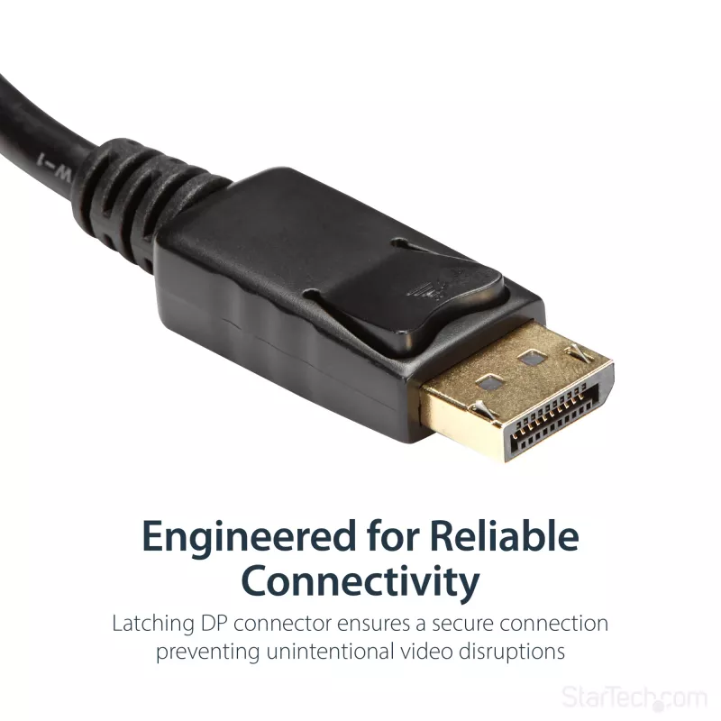 StarTech.com DP2HDMI2 video adaptér / prevodník z DisplayPort na HDMI, samec/samica, do 1920x1200, 25 cm