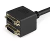 StarTech.com 30 cm (1 ft) DVI-D na 2x DVI-D digitálny video splitter kábel - M/F~1 ft DVI-D na 2x DVI-D digitálny video splitter kábel - M/F