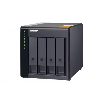 QNAP vysokovýkonný desktop SATA 6Gbps JBOD úložný box | TL-D400S | čierny