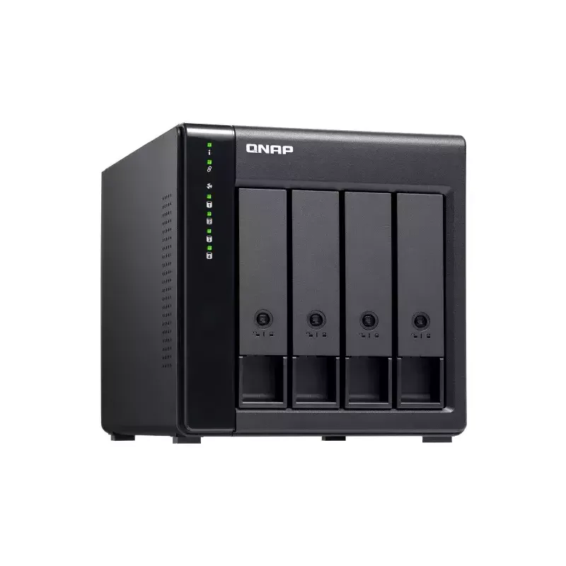 QNAP vysokovýkonný desktop SATA 6Gbps JBOD úložný box | TL-D400S | čierny