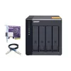 QNAP vysokovýkonný desktop SATA 6Gbps JBOD úložný box | TL-D400S | čierny