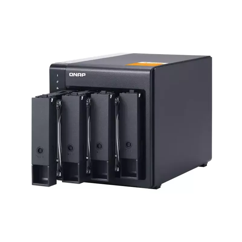 QNAP vysokovýkonný desktop SATA 6Gbps JBOD úložný box | TL-D400S | čierny