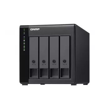 QNAP vysokovýkonný desktop SATA 6Gbps JBOD úložný box | TL-D400S | čierny