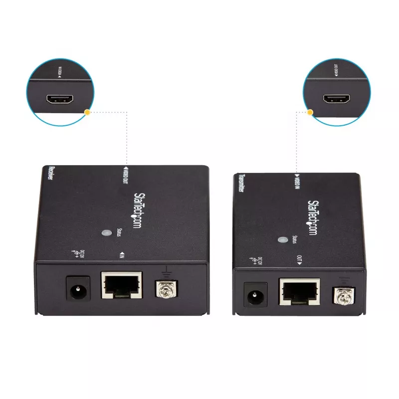 StarTech.com HDMI cez CAT5e HDBaseT extender – napájanie cez kábel – Ultra HD 4K – TAA