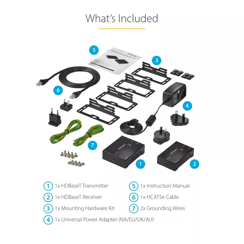 StarTech.com HDMI cez CAT5e HDBaseT extender – napájanie cez kábel – Ultra HD 4K – TAA
