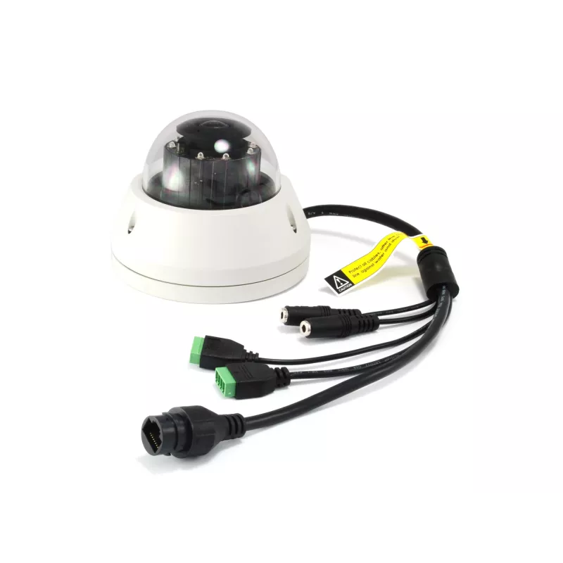 LevelOne FCS-3306 HUBBLE kupolová sieťová IP kamera, 3 MP, H.265, PoE, IR, do interiéru/exteriéru, odolná voči vandalizmu, IP68, biela
